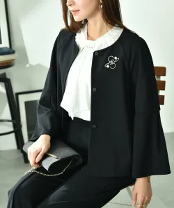 Жакет из жоржета без воротника Interplanet, цвет Navy