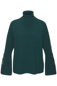 Свитер Elbsand, зеленый/светло-зеленый