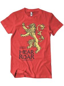 Футболка LannisterHear Me Roar T-Shirt Game of Thrones, красный