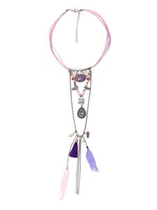 Collezione alessandro Короткое ожерелье «Ида» розового цвета