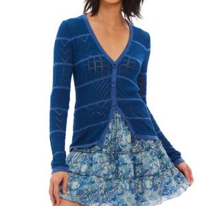 Кардиган Gloria темно-синего цвета Allison New York, темно-синий