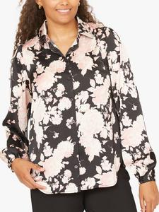 Футболка Ebbey с цветочным принтом Sisters Point, Black/Pink