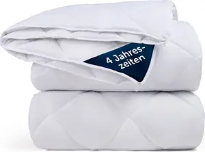 Одеяло 4 Seasons Duvet 135 x 200 см - Одеяло с пуговицами на все четыре сезона - Летнее одеяло + Зимнее одеяло Blumtal