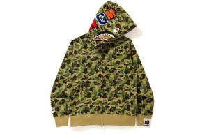 Свитшот Shark Series для мужчин A Bathing Ape, зеленый