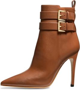 Женские модные ботильоны FSJ с заостренным носком, на высоком каблуке-стилет, с боковой молнией, элегантные уличные зимние обувь для женщин, размеры 4-15 US, Sienna