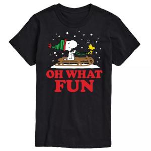 Футболка Big & Tall Peanuts Oh What Fun, Black License, черный