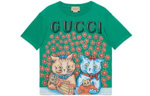 Детская футболка GUCCI, зеленый