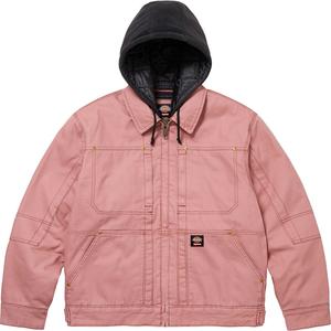 Supreme Рабочая куртка с капюшоном Dickies, Pink/Pink