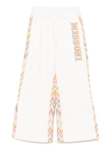 Missoni Kids спортивные брюки с вышитым логотипом, белый