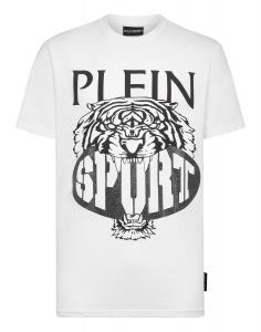 Футболка с круглым вырезом SS Tiger Plein Sport, цвет White / Black
