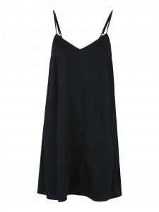 Les Lunes Пеньюар 'BLOOM Sleep Dress shiny' в черном цвете