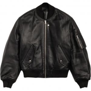 Коллекция Holiday FW25 Holiday Collection LEATHER BUILT BOMBER куртки и пальто Unisex Stussy, черный