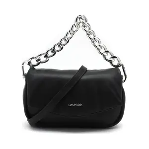 Пуховая сумка через плечо Calvin Klein, черный
