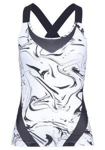 Спортивный топ LASCANA ACTIVE Sports Top, черный/белый