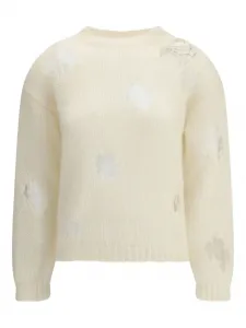 Свитер с рваным эффектом Fabiana Filippi, нейтральный