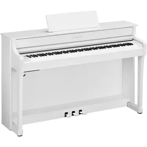 Цифровое пианино Yamaha Clavinova CLP-835 с консолью и скамьей, матовый белый