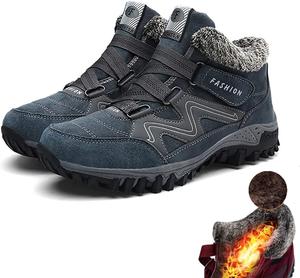 Ботинки FETNHU Fleekcomfy из кожи Villi, зимние ботинки на платформе с термоизоляцией, противоскользящие, снежные ботинки, 9.5 G