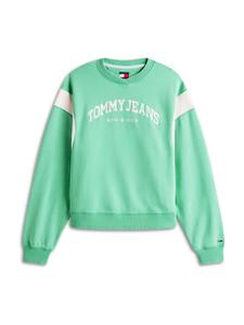 Tommy Jeans Свитшот 'Varsity' в светло-зеленом цвете