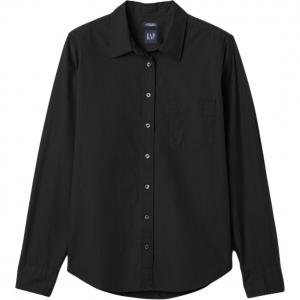 Женская рубашка с лацканом Moderate GAP, черный