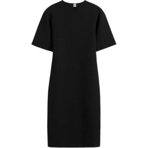 Totême Short Sleeved Knitted Midi Dress TOTEME, черный