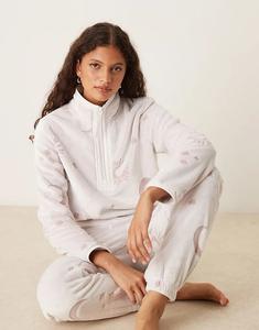 Флисовый комплект для дома Chelsea Peers с однотонным звездным принтом