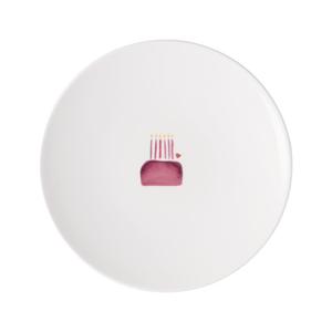 Тарелка для завтрака Тарелка для завтрака Happy Birthday With Love ø 21,2 см бело-красная Villeroy & Boch, бело-красный