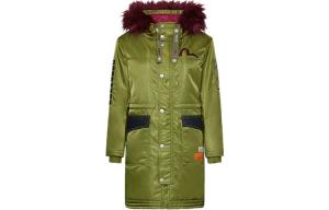 Куртка женская армейского зеленого цвета Evisu