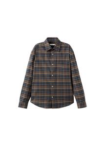 MANGO MAN Рубашка на пуговицах Regular fit в коричневом цвете