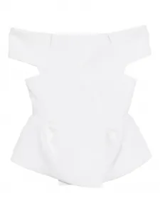 Топ Verone с вырезами Khaite, белый