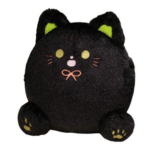 Плюшевая кукла с мультяшным котенком, высота 30 см MLING, черный