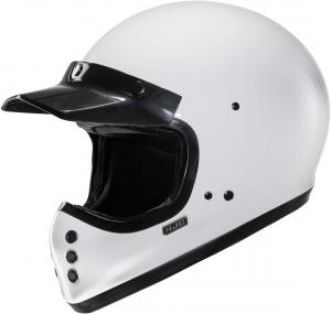 Шлем мотоциклетный HJC V60 Solid Natural XX-Large, белый