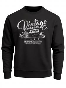 Neverless Свитшот 'Vintage Car' в черном цвете