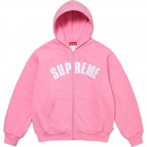 Arc Thermal Zip Up Hooded Sweatshirt Supreme, розовый