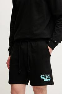 Хлопковые шорты Tommy Jeans, черный