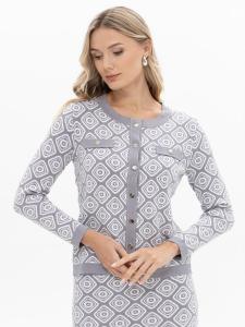 Вязаный кардиган Passioni, светло-серый