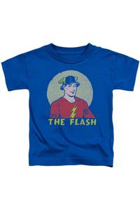 Футболка с выцветшим кругом DC Comics Flash для детей Gildan, синий