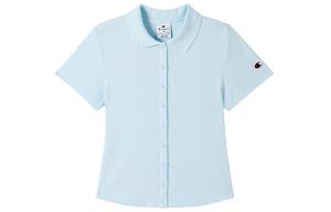 SS25 Polo Shirt US Version женская Champion, светло-голубой