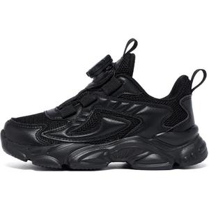 Нескользящие и износостойкие дышащие низкие детские кроссовки для повседневной носки ABC KIDS, черный