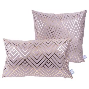 Декоративная подушка Kayoom Prisma II (2-teilig), бархат - серо-коричневый