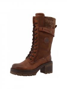 Коричневые ботинки на шнуровке MUSTANG SHOES