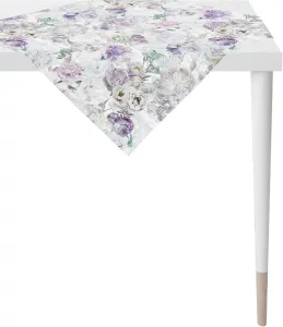 APELT среднее одеяло "6448 SPRINGTIME, весеннее украшение, весна ", (1 шт.), цифровая печать 100х100 см, белый/сиреневый/зеленый