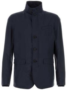 Herno пиджак с воротником-стойкой, синий