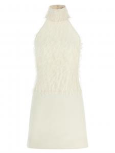 Платье с вставками Fils coupés Courrèges, белый