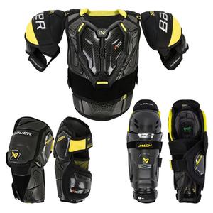 BAUER Новый набор MACH для юниоров и взрослых: нагрудник, щитки, налокотники - Youth M