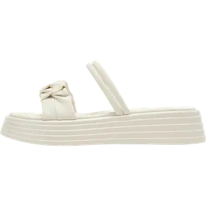 Женские тапочки-слайды из полиуретана PU DAPHNE, Ecru