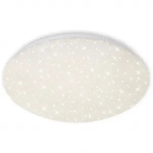 Светильник LED потолочный 3367216 VERB холодный белый | нейтральный белый | теплый белый звездное небо, 38x6,5 см, белый, 23 Вт, гостиная, спальня, кухня Briloner Leuchten, белый