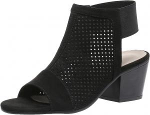 Женские сандалии GUNIYIFS на массивном каблуке, открытый носок, искусственная замша, многослойные сандалии, летнее платье с вырезами, высокие массивные ботильоны, Black