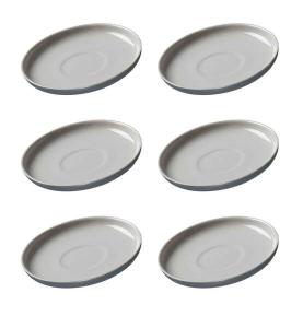 Набор блюдец для эспрессо jasper, 6 шт. Ritzenhoff, серый