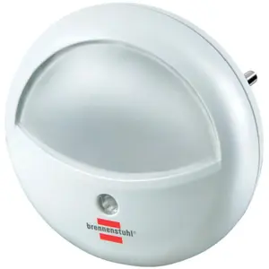 Светодиодный ночник с датчиком освещенности, для розетки Brennenstuhl, белый/прозрачный