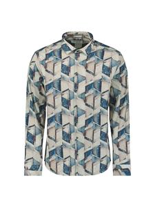 Рубашка на пуговицах классического кроя No Excess, темно-синий